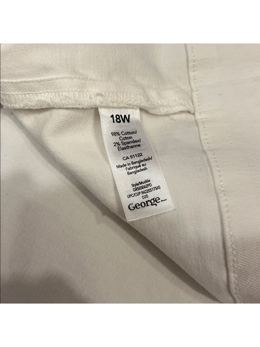 George White Stretch Button Front Skirt 18W - Picture 11 of 14